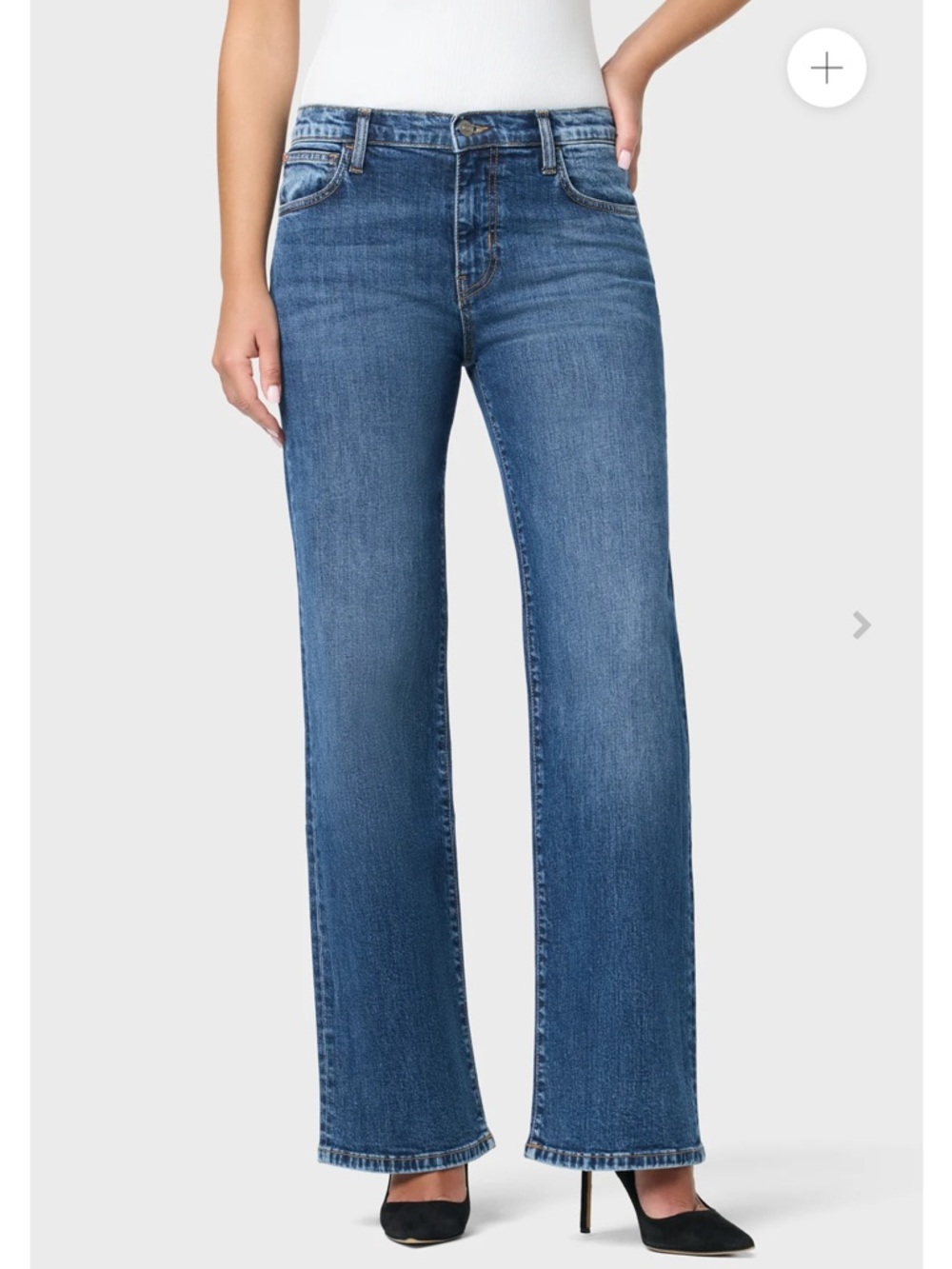 Hudson Rosalie High Rise Wide Leg Ankle Jeans Size 25 NWT